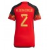 Günstige Belgien Toby Alderweireld #2 Heim Fussballtrikot Damen WM 2022 Kurzarm